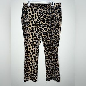 Leopard print Zara Straight Legged Pant
